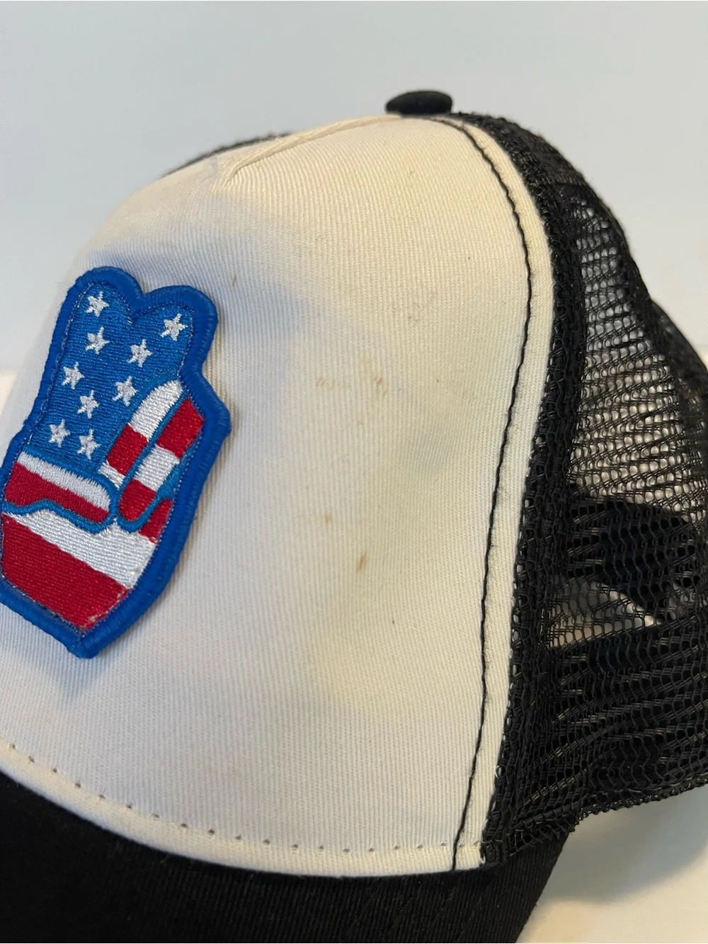 Topman Trucker Hat Mens One Size NWT Adjustable USA Flag Patch
